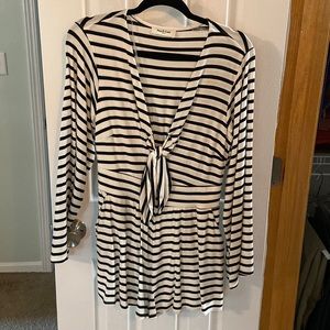 Long sleeved stripe romper. Never been worn